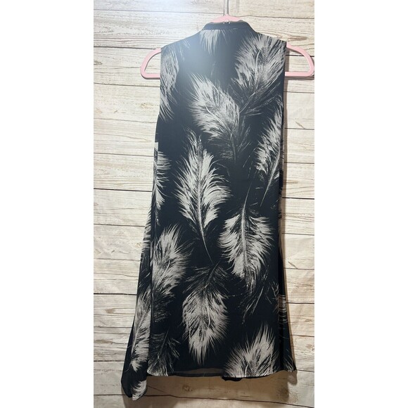 All Saints Jayda Feather Zip Front Dress Black Women’s Size XS $628 - Picture 7 of 7